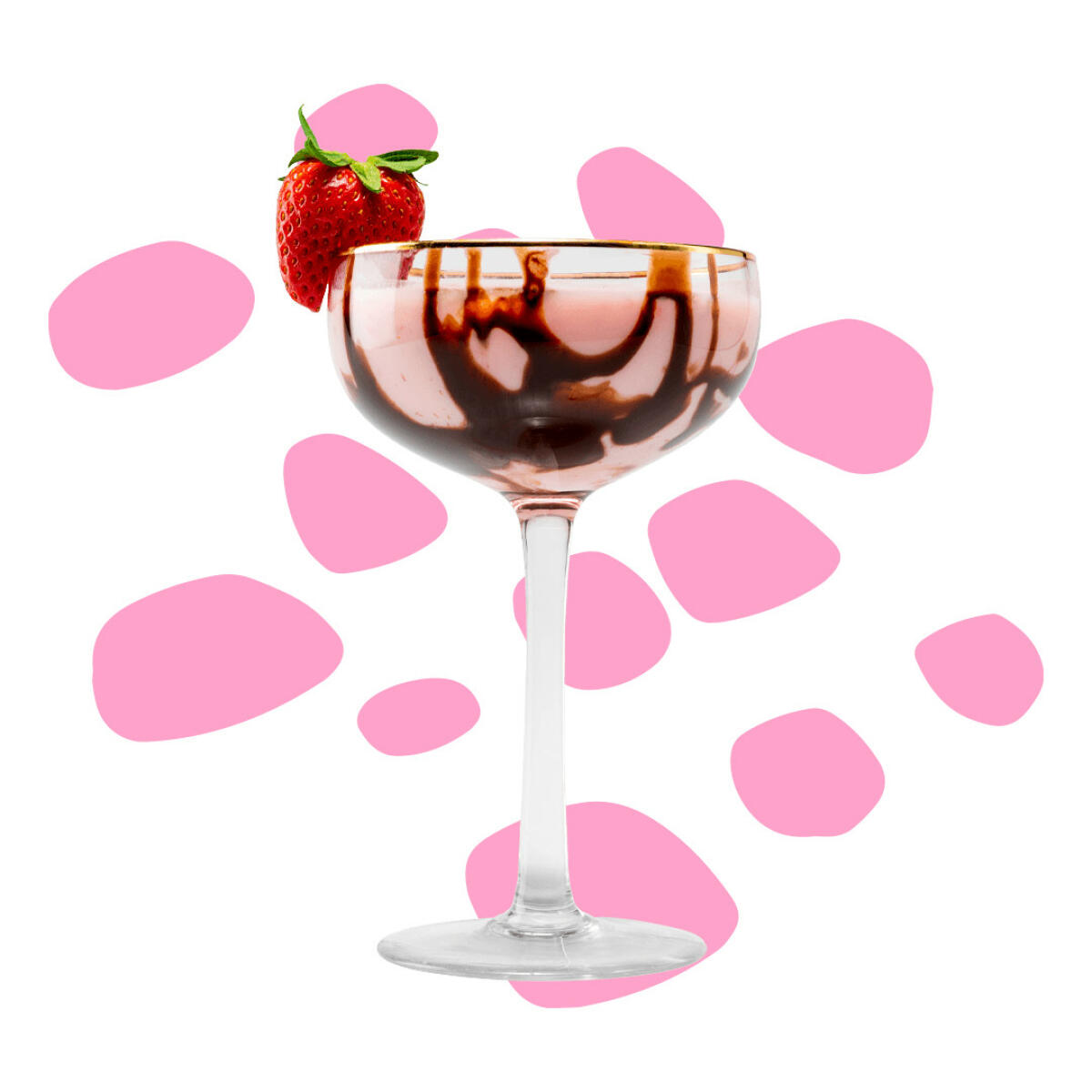 Fresa cubierta de chocolate (Martini)